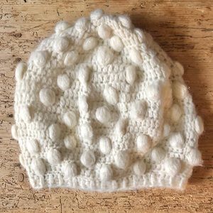 WOODEN SHIPS Popcorn Bobble Pom Pom Beret Beanie